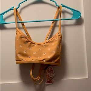 Jolyn Bikini Top Patterned Yellow